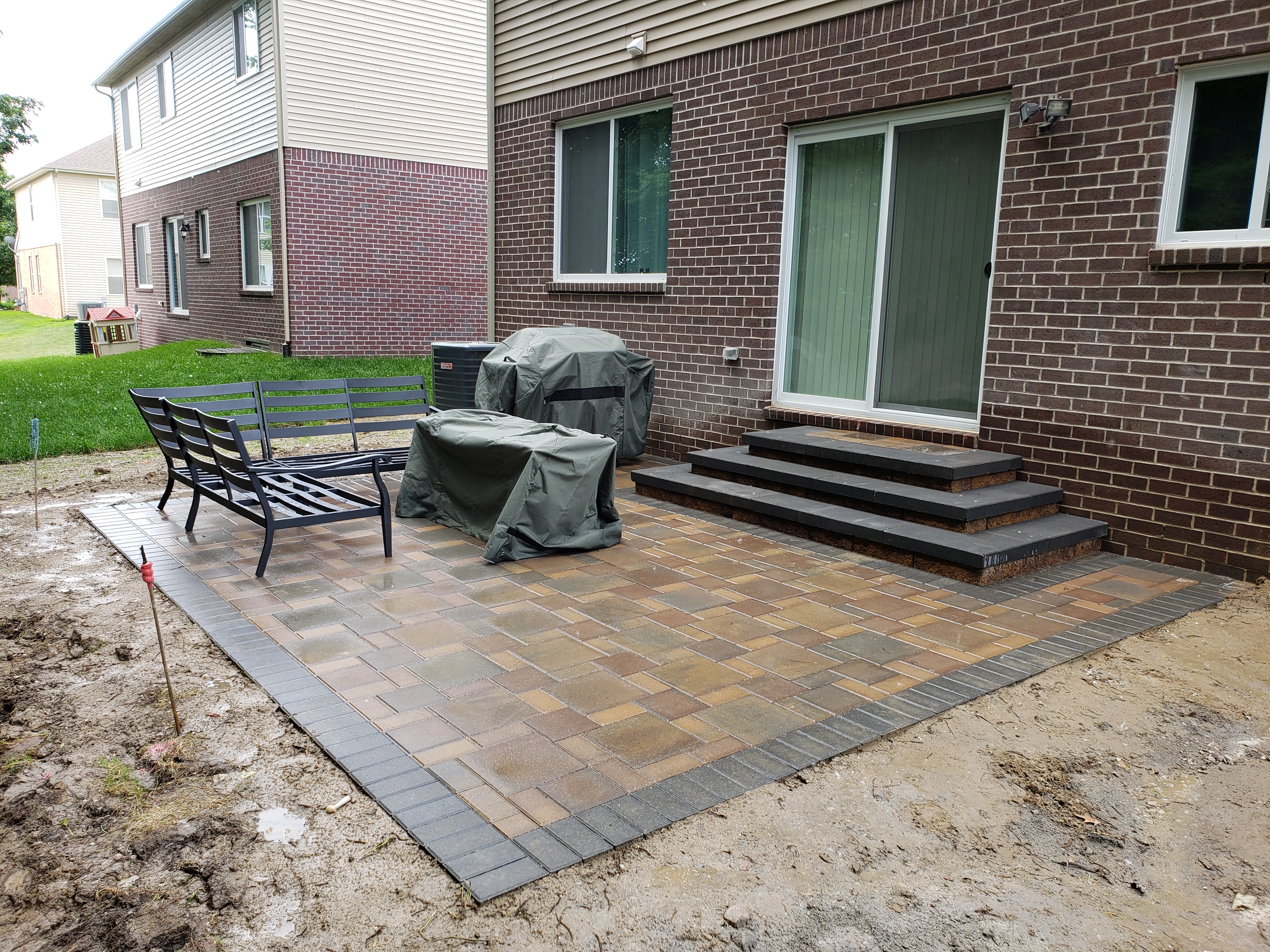 Brick Paver Patio Installation in Belleville, MI 