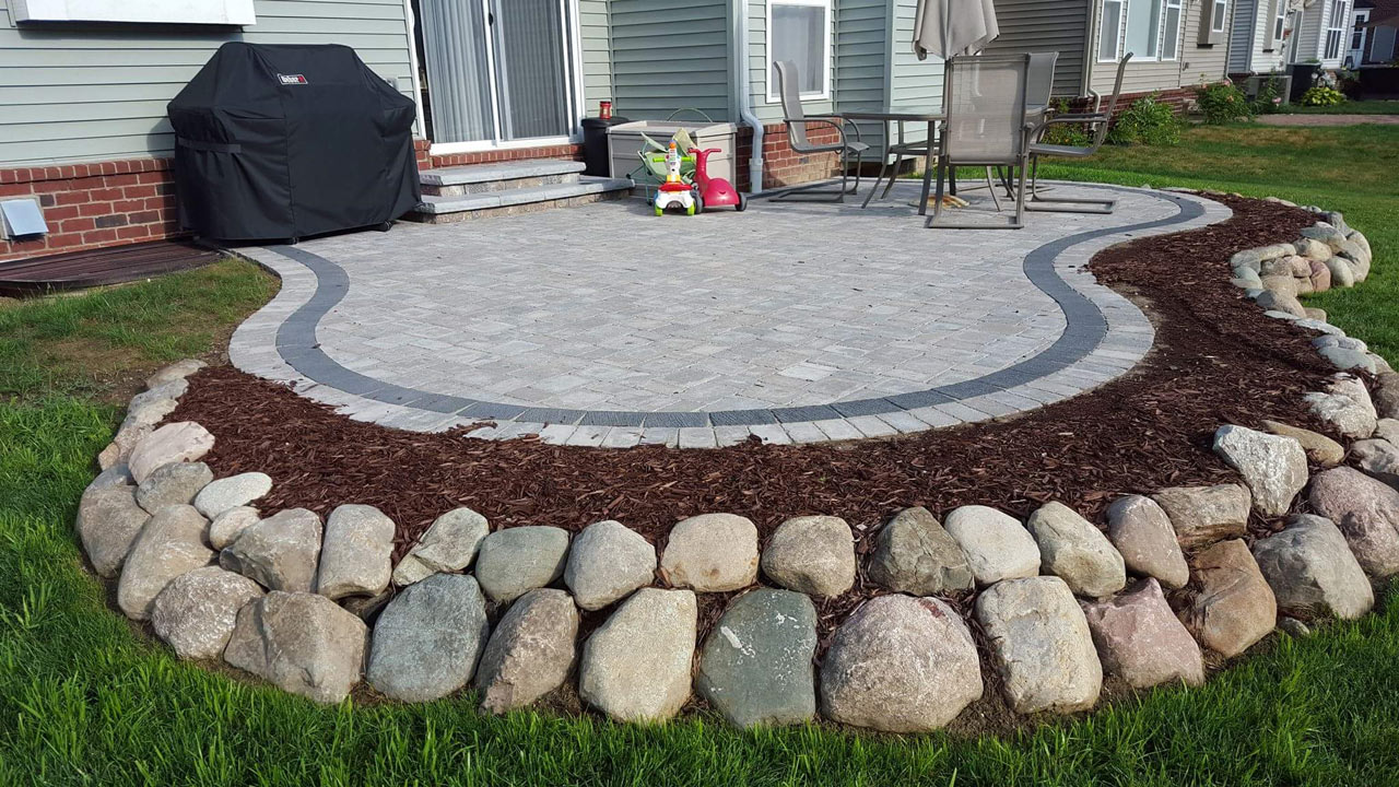 Brick Paver Patio Installation in Novi. MI