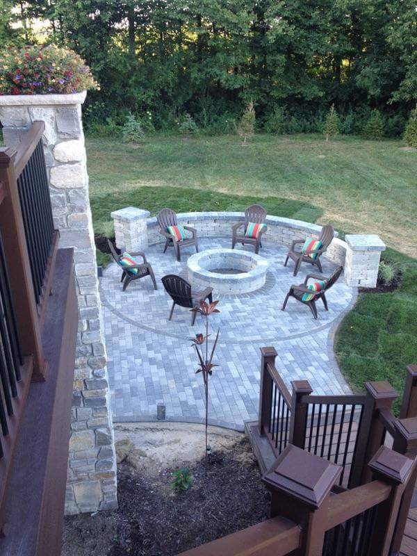 Cozy Brick Paver Patio Installation in Livonia, MI 