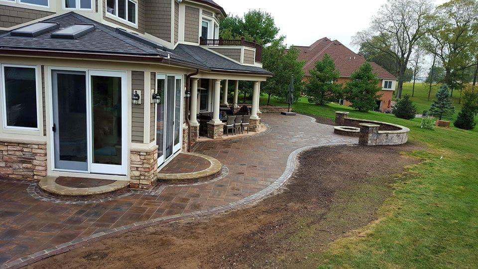 Elegant Brick Paver Patio installation in Plymouth, MI 